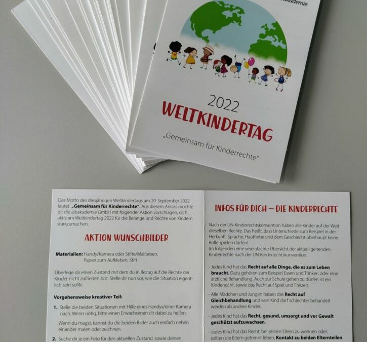 Aktion „Wunschbild“ zum Weltkindertag in den Betreuungsstellen der haug&partner unternehmensgruppe